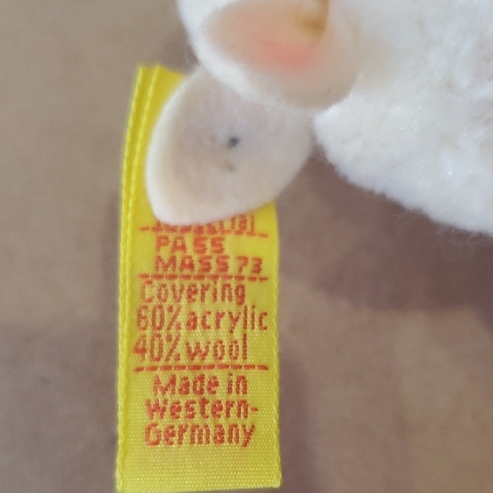 Adorable Cream Plush Toy with Tag - Picture 7 of 9